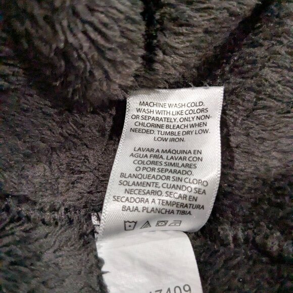 Danskin Now Women's Fleece Jacket, XL 16/18, Black Soot, Zip Front, Long Sleeve - Picture 12 of 16